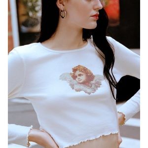 Urban outfitters angel shirt Clearance